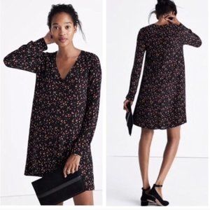 Madewell x Sezane Floral Mini Shirt Dress, Size Small